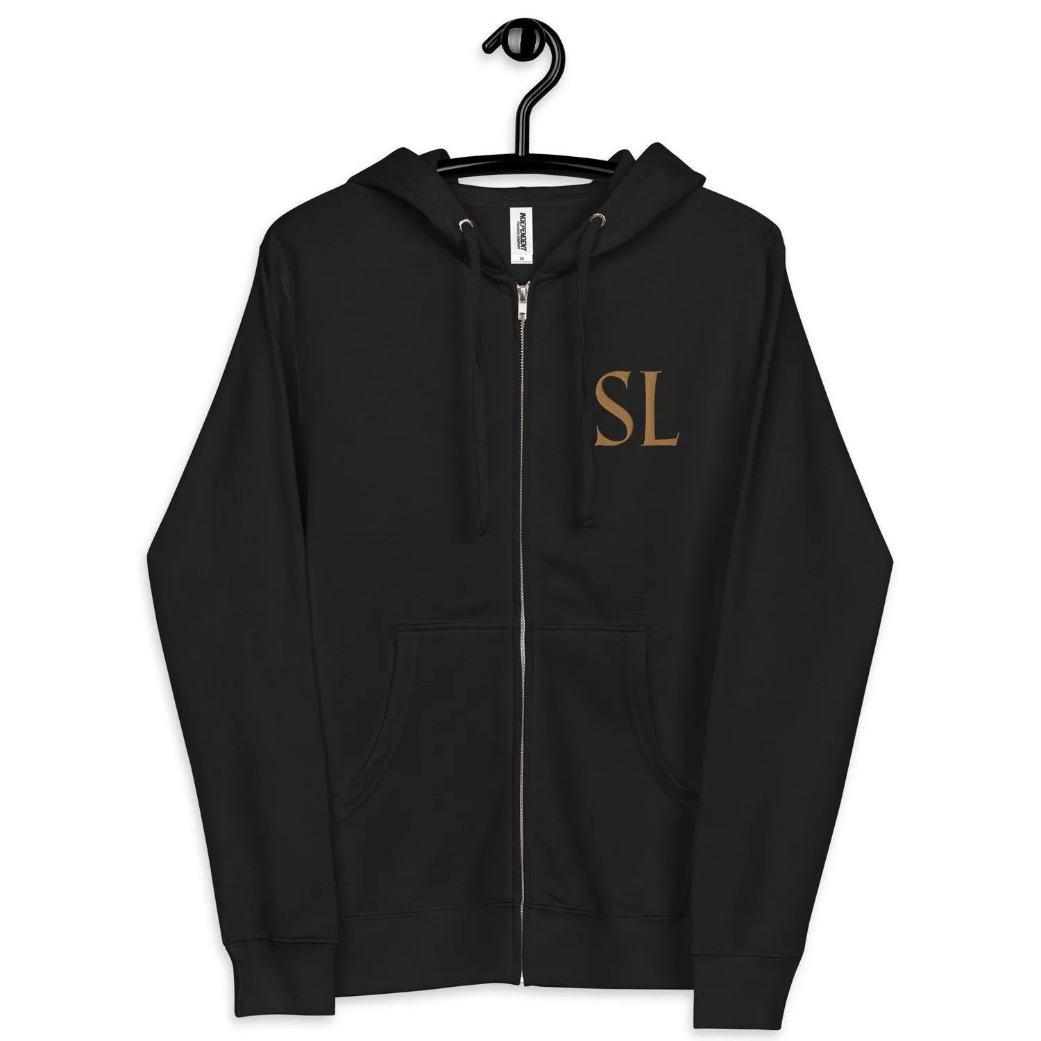 SL Gold Embroidered Zip Hoodie, primary product view